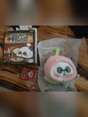 TOYCITY Mr. PA Little Chef PA Series Peach Plush Panda  - Collectable